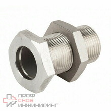 Стеновой соединитель GENEBRE 0285 06, DN025 (1”) PN20, корпус - AISI316 (CF8M)  НР