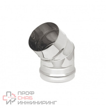 Отвод Теплов и Сухов 45 d 110 толщина 0,5 нержавеющая сталь