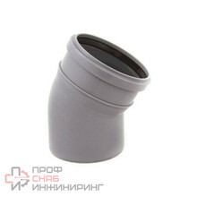 Отвод PP-H сер. б/н Дн40х45гр в/к VALFEX