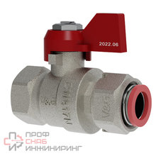 Кран шаровой VALOGIN с накидной гайкой ВхВ рукоятка-флажок 1/2