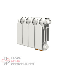 Радиатор отопления Теплоприбор биметаллический БР1-200/04 НПЛ, с межосевым расстоянием 200мм, 4 секции, нижнее подключение слева