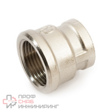 Муфта General Fittings 2600 3/8"-1/4" резьба-резьба, вн., латунь никелированная