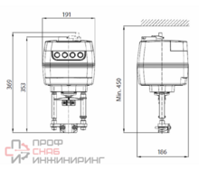 Электрический привод Danfoss AME 655 230 В