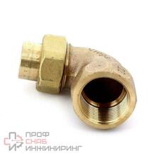 Американка угловая 90° 15-1/2", Viega R4, 94096G, пайка-резьба, вн., бронза