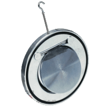 Клапан обратный одностворчатый Tecofi CB6441 Ду50 Ру16 нержавеющая сталь межфланцевый