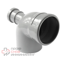 Отвод 110x90 с выходом 50 (фронтальный) Политэк