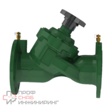 Балансировочный клапан стат. фл. GALA 1216Н, корп. чугун EN-JS-1040, шток SS410, фланцы EN1092-2 PN16, зелен. Ral6005, -20…+120°C, Ду200