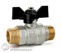 Кран шаровой латунный LD Pride Ду20 Ру40 НН бабочка