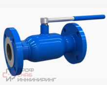 Кран шаровой стандартнопроходной фланцевый Tecofi, ручной редуктор, корп сталь, шар нерж сталь, уплотнение PTFE, PN16