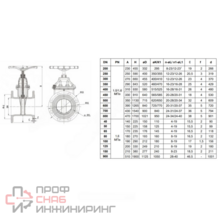 Задвижка чугун 30ч39р аналог МЗВ обрезиненный клин EPDM c гайкой Ду 80 Ру16 Тмакс=120C фл чёрн/штур RMCX