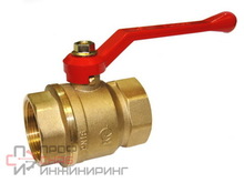 Кран шаровой 1 1/2 гг Галлоп 220 ручка латунь