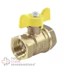 Кран шаровой лат Valfex газ 11Б27фтМ Ду32 Ру40 м/м полн баб