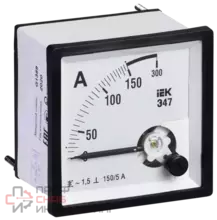 Амперметр IEK Э47 72х72мм 150/5А кл. точн. 1.5 IPA10-6-0150-E