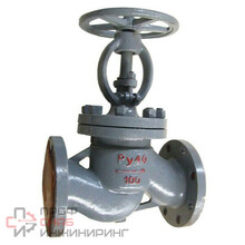 Клапан запорный Сантехкомплект сталь 15с22нж Ду40 Ру40 фл HJCN