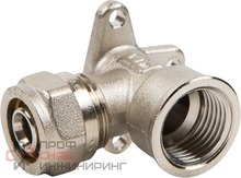 Водорозетка 20-1/2", Henco A, 7, обжим-резьба, вн., латунь 7-2004A