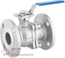 Кран шаровой Lotar нержавеющий фланцевый 2-pc, 3/4" (DN20)  AISI304 (CF8)  LTR-TG20/4