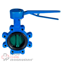 Затвор Danfoss дисковый поворотный VFY WH Ду 300 Ру16 чугун с рукояткой