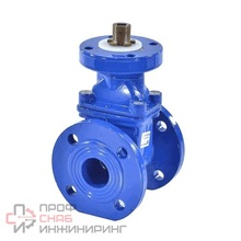 Задвижка чугун 30ч939р аналог МЗВ обрезиненный клин EPDM Ду 150 Ру10/16 фл под электропривод BYCX