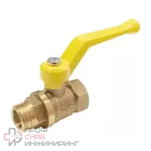 Кран шаровой лат Valfex газ 11Б27фтМ Ду15 Ру16 м/р полн рыч