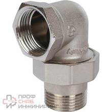 Разъемное угловое соединение американка STOUT ВН уплотнение под гайкой никелированное 1