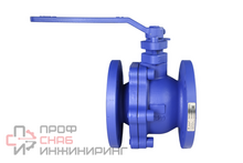 Кран шаровой чугунный полнопроходный Ридан КШЧ PN16 DN100 с рукояткой