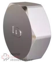 Заглушка LD Pride (на трубу) DN40 (1 1/2") ВР латунь никель