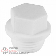 Заглушка PP-R бел Дн25х3/4" НР PRO VALFEX