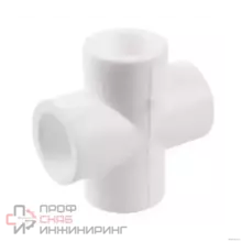 Крестовина РосТурПласт PP-R бел Дн25 10592