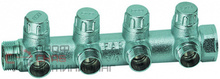 Запорный коллектор FAR 1" с 4 отводами 3/4"