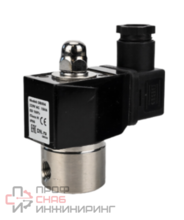 Клапан электромагнитный DN.ru VS331-ET-NO-24VDC 1/4" Ду8 Ру10 корпус - нержавеющая сталь 304, уплотнение - EPDM, резьбовой, нормально-открытый, прямого действия, катушка - 24В
