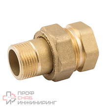 Сгон американка, прямой ELSEN НВ, 2", 2", латунь, с плоским уплотнением