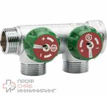 Коллектор регулирующий STOUT 3/4, 2 отвода 1/2 SMB-6850-341202