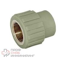 Муфта VALFEX PP-R сер комб Дн25х3/4" ВР 10129025Г