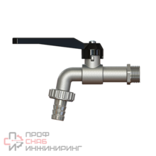 Кран шаровой ELSEN угловой сливной 1/2 Н ручка-рычаг со штуцером