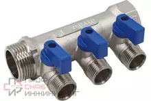 Коллекторы с шаровыми клапанами Okseler 1x1/2НР, 3 выхода