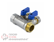 Коллектор лат шар/к син 3/4" м/р 3в Дн16 обжим мп 35мм Aquasfera 7015-02