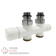 Узел нижнего подключения SR Rubinetterie 1/2"х3/4"E белый