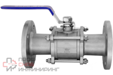 Кран шаровый фланцевый трехсоставной Newkey нержавеющий DN65 PN16