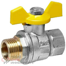 Кран шаровой Vieir 1" F/М (бабочка)