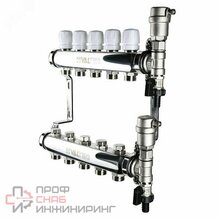 Коллектор Valtec 1"х8 вых. Евроконус 3/4" VTс.588.EMNX.0608