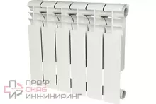 Радиатор бимет. 500/80 8 секц. ROMMER Profi BM RAL9016