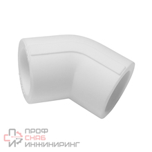 Угол 45° Fusitek PPR (W) - 20 (50 шт / 400 шт)
