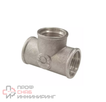 Тройник латунный Ду15 м/м никель VALFEX VF.130.N.012