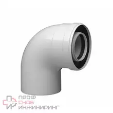 Дымоход Отвод Wolf DN60/100 87° для концентрической трубы ПП для FGB/CGB-2
