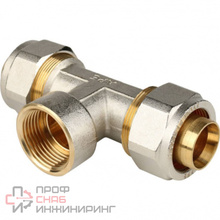 Тройник Stout с внутренней резьбой обжимной тип SFS-0012 Ду32х1х32