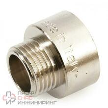 Переходник 1/2"-1/4", General Fittings 2600, резьба-резьба, вн.- нар., латунь никелированная
