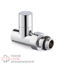 Вентиль SR Rubinetterie прямой серия "Tondera Light", ручной 1/2", цвет хром