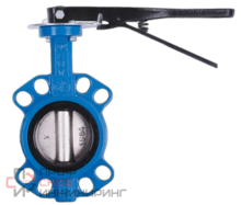Затвор дисковый поворотный межфланцевый Water Technics BVGR WT DN 40 PN16