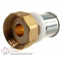 Муфта пресс-В 20 x 3/4' с накидной гайкой, плоской прокладкой