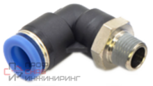 Угловой цанговый фитинг с резьбой Kipvalve KSL-3/8-10